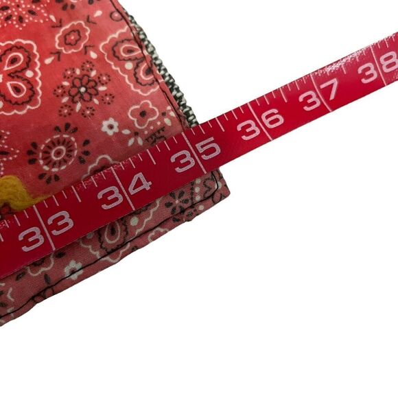 Vintage Handmade Crazy Quilt Patchwork Throw Mixed Fabrics Embroidered 1950s–70s - Picture 13 of 14